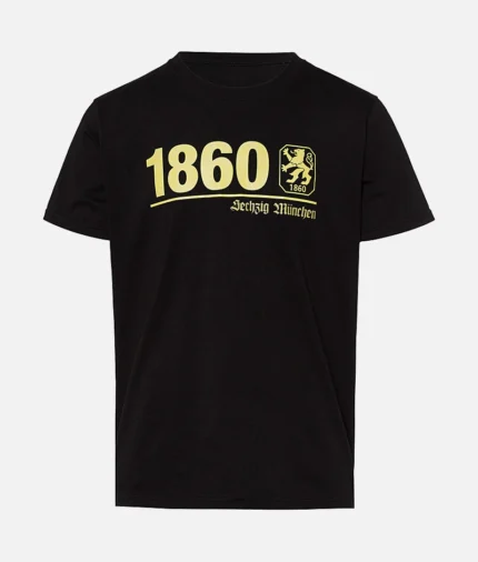 1860 T Shirt 1860 Line Schwarz (2)
