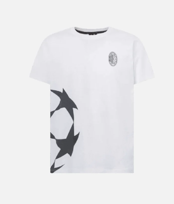 AC Milan Bedrucktes T Shirt Champions League Weiß (2)