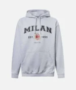 AC Milan College Collection Hoodie Grau (2)