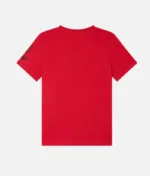 AC Milan T Shirt Grafischem Fußballkern Auf Der Vorderseite (1)