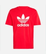 Adidas Trefoil T Shirt Rot (2)