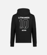 Ajax Amsterdam Hoodie Black Litmanen 10 (1)