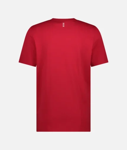 Ajax Amsterdam Logo T Shirt Rot (1)