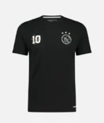 Ajax Amsterdam T Shirt Black Litmanen 10 (2)