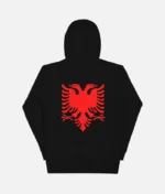 Albanien Adler Unisex Hoodie Schwarz (1)