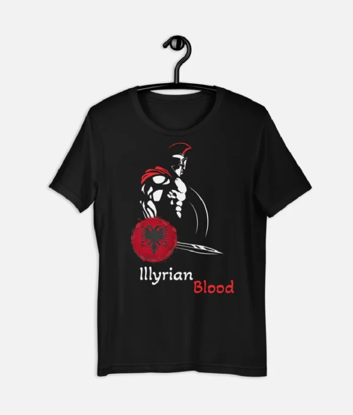 Albanien Illyrian Blood Unisex T Shirt Schwarz (2)
