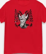 Albanien Skenderbeu Shqipe T Shirt Rot (1)