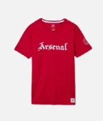 Arsenal 1886 Gothic Text T Shirt Rot (2)
