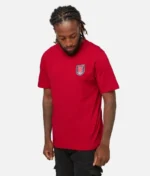 Arsenal Retro Wappen T Shirt Rot (1)