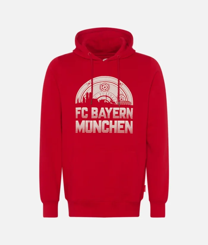 Bayern Hoodie München Sunset Rot (2)