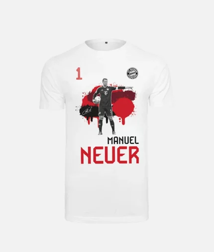 Bayern Neuer T Shirt Weiß (2)