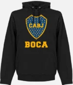 Boca CABJ Wappen Hoodie Schwarz (1)