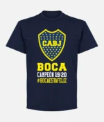 Boca Campeon #BocaEstaFeliz T Shirt Marine Blau (1)