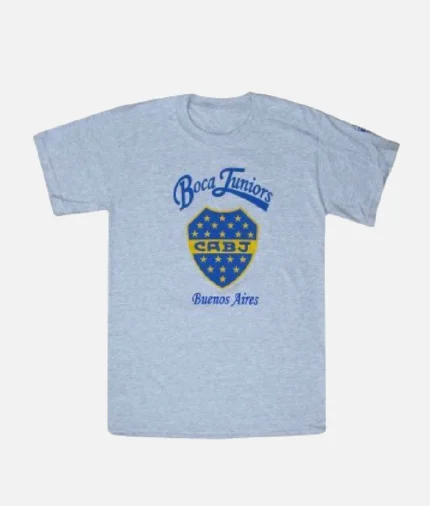 Boca Juniors Crest T Shirt Grau (2)