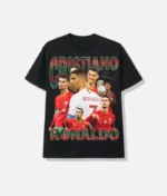 Cristiano Ronaldo Vintage T Shirt Schwarz (2)