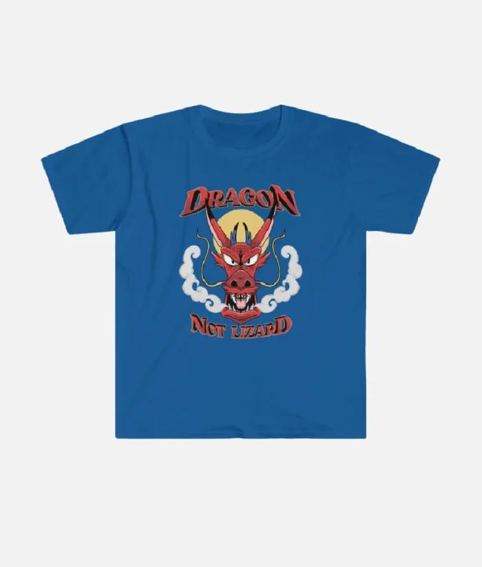 DFB Mushu Dragon Not Lizard T Shirt Blau