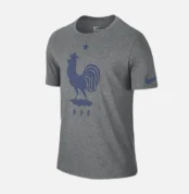 Frankreich Nike Wappen T Shirt Grau (2)