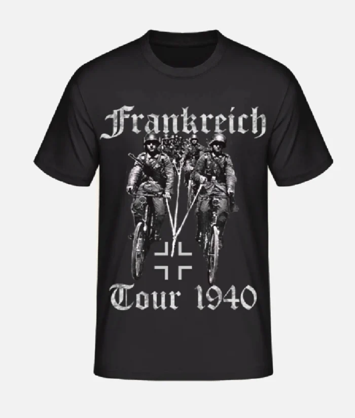 Frankreich Tour 1940 T Shirt Schwarz (1)