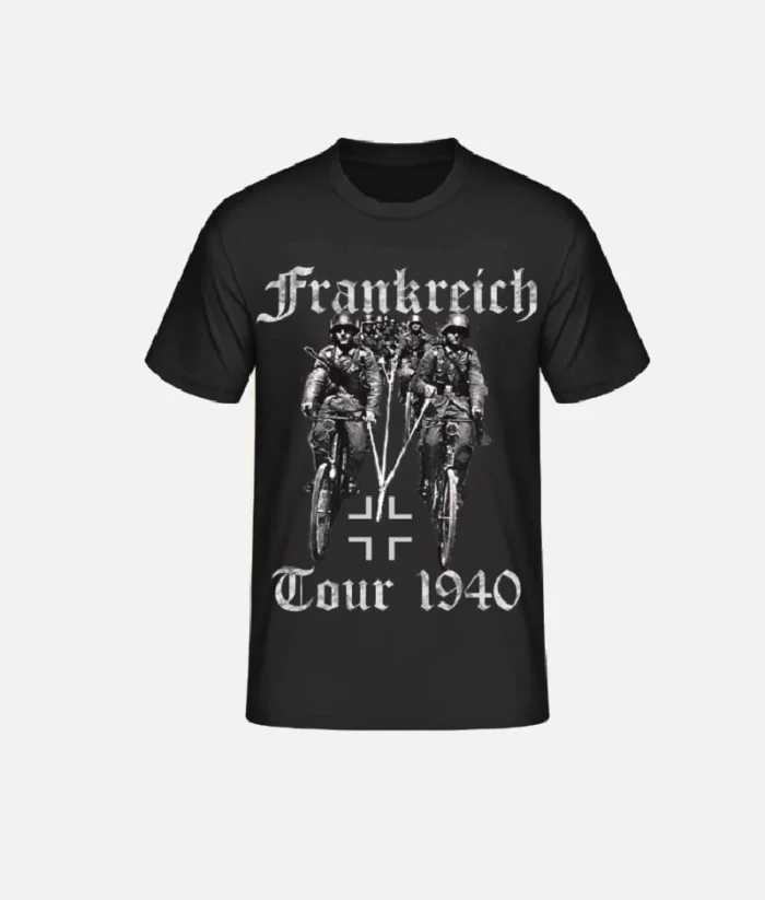 Frankreich Tour 1940 T Shirt Schwarz (2)