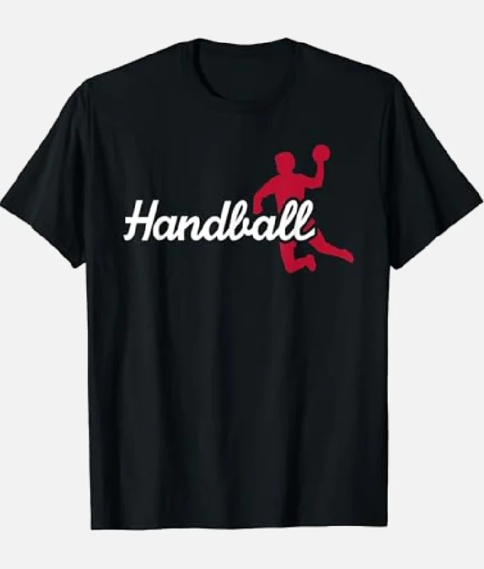 Handball Classic Logo T Shirt Schwarz (1)