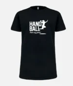 Handball T Shirt Mädchen Schwarz (1)