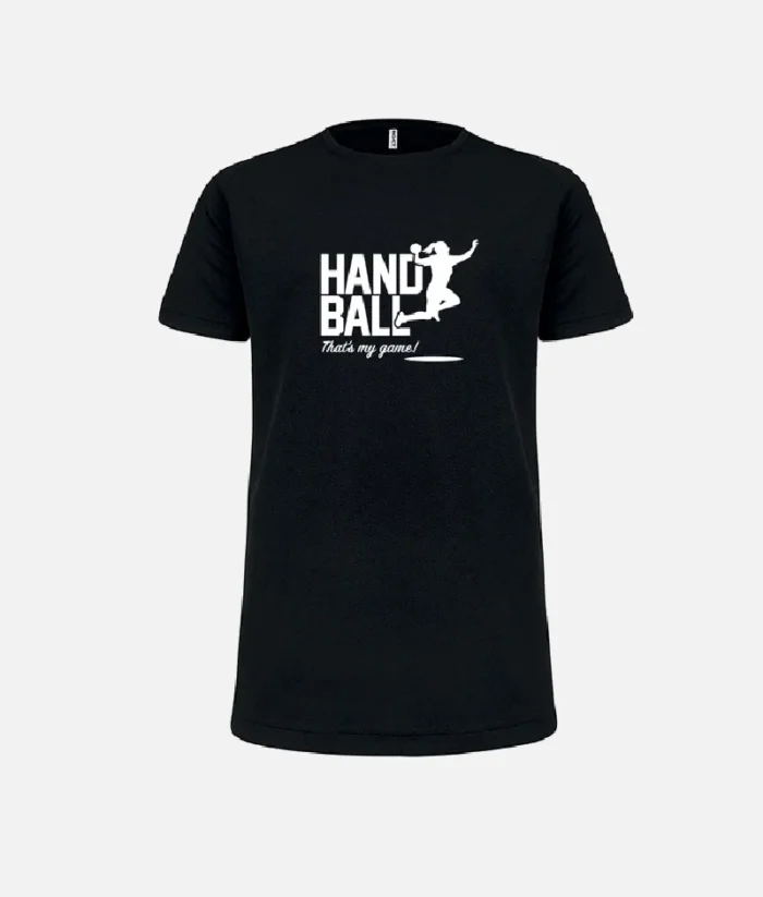 Handball T Shirt Mädchen Schwarz (2)