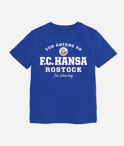 Hansa Rostock Fans T Shirt Blau (2)