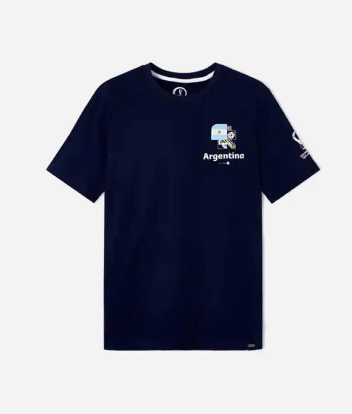 Weltmeisterschaft Argentinien Navy T Shirt (2)