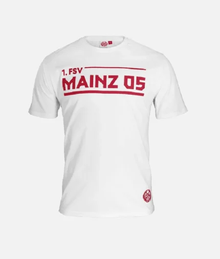 1. FSV Mainz 05 Logo T Shirt Weis (1)