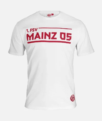 1. FSV Mainz 05 Logo T Shirt Weis (2)