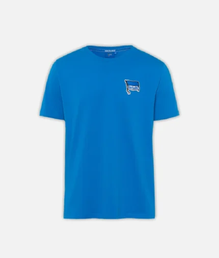 Hertha Basic Logo T Shirt Blau (2)