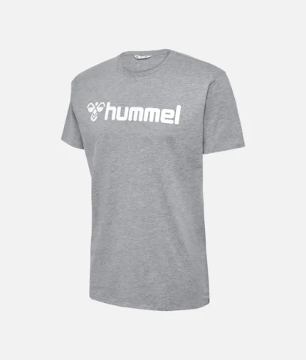 Hummel Logo T Shirt Grau (2)