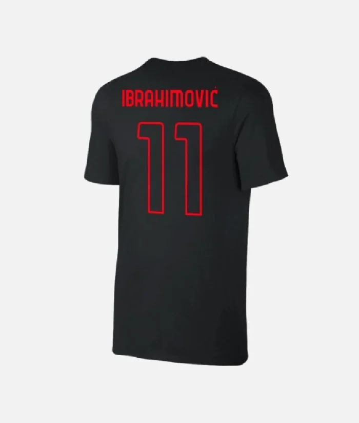 Ibrahimovic Milan Campioni Ditalia T Shirt Schwarz (2)