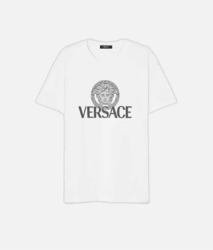 Italien Versace Medusa Logo T Shirt Weis (2)