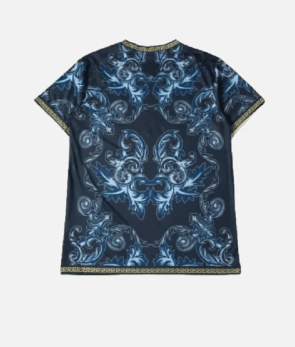 Italien X Versace Home T Shirt Blau (1)