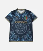 Italien X Versace Home T Shirt Blau (2)