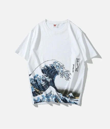 Japan Wave Kanagawa T Shirt Weiß (2)