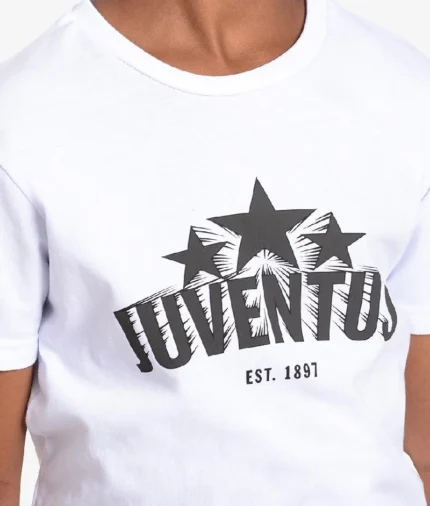 Juventus 3 Stars T Shirt Weis (1)