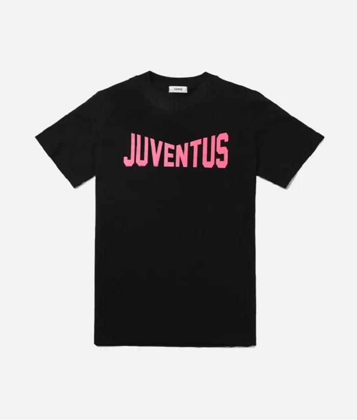 Juventus Icon T Shirt Fuchsia Fluo Schwarz (2)