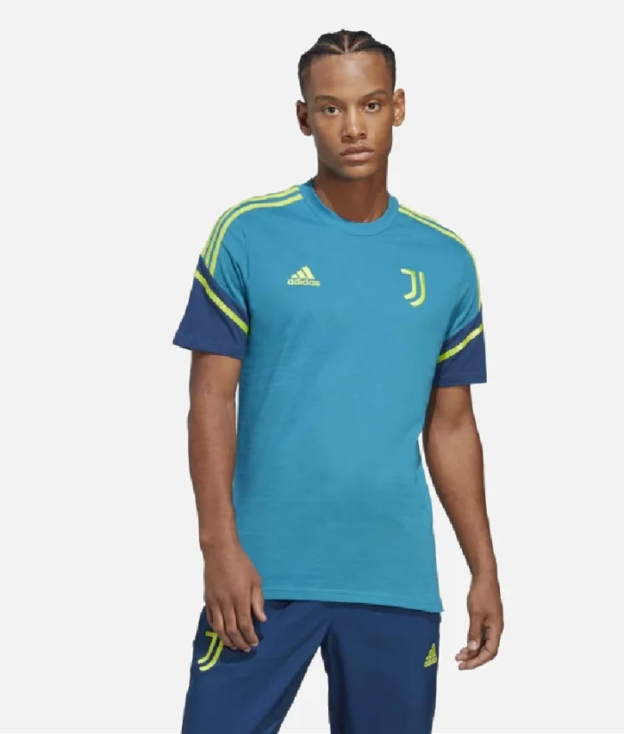 Juventus Türkis Präsentations T Shirt Blau (1)