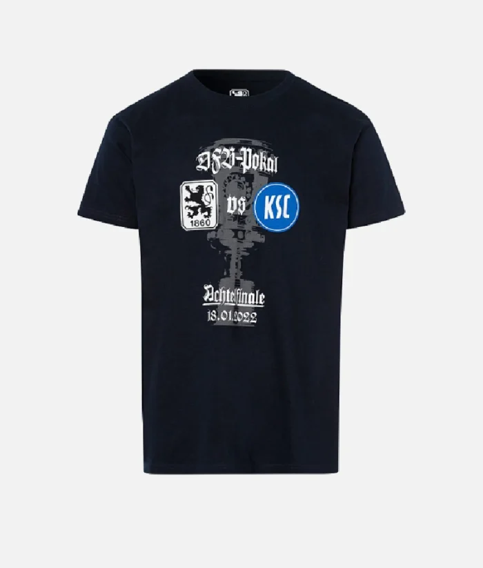KSC Deb Pokal 1860 T Shirt Schwarz (1)