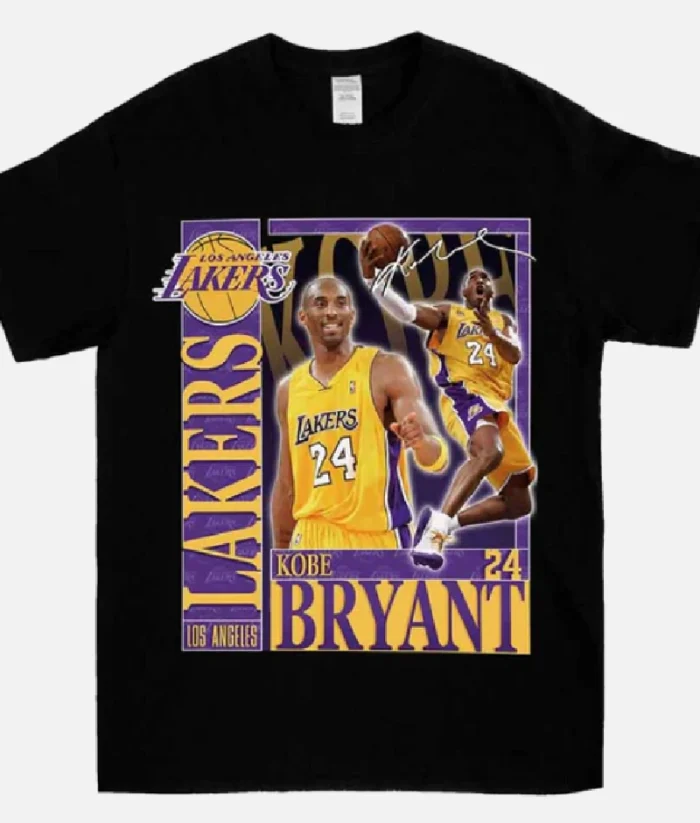 Kobe Bryant Vintage T Shirt Schwarz (1)