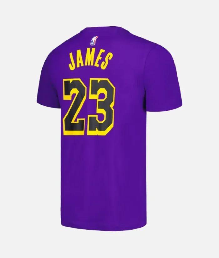 Lakers LeBron James Jordan T Shirt Lila (1)