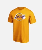 Lakers Vintage Logo T Shirt Gelb (2)
