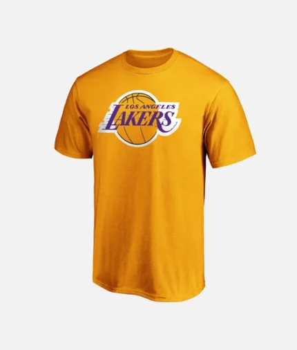 Lakers Vintage Logo T Shirt Gelb (2)