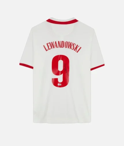 Lewandowski National Team T Shirt Weiß (1)