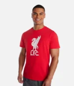 Liverpool Liverbird T Shirt Applikation Rot (2)