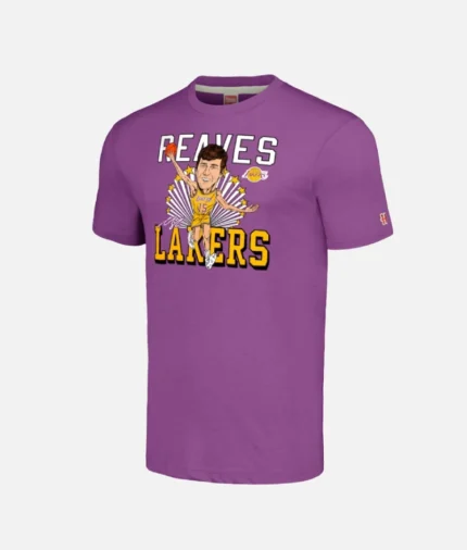 Los Angeles Lakers Tri Blend T Shirt Lila (2)