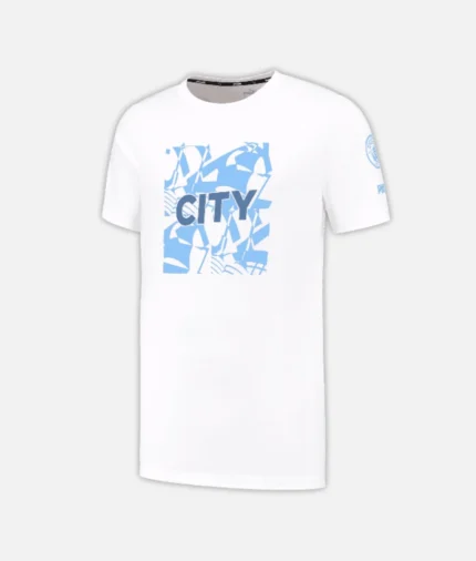 Manchester City Ftbl Core Graphic T Shirt Weiß (2)
