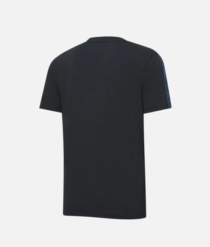 Manchester City Taping Crest T Shirt Schwarz (2)